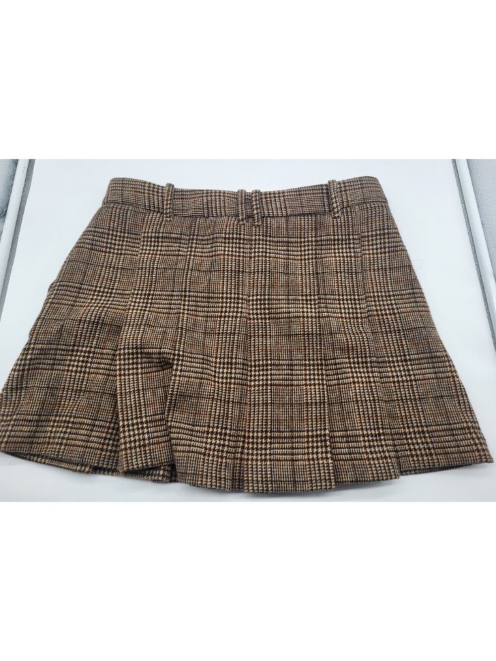 Mango MNG Pleated Plaid Mini Skirt SZ 4 Grunge Schoolgirl Clueless y2k style - Picture 2 of 8